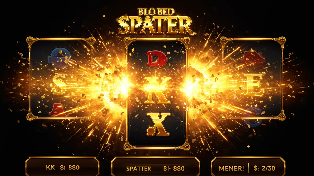 Free Spin 觸發畫面:三個 Scatter 符號對齊,螢幕爆發金色光束與粒子效果